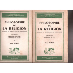 Philosophie de la religion (2 tomes) tome I catégorie de sujet...