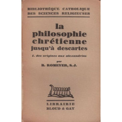 La philosophie chrétienne jusqu'à Descartes
