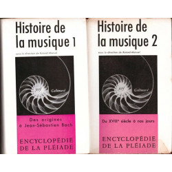 Histoire de la musique 2 volumes