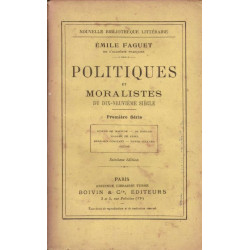 Politiques et moralistes - PREMIERE SERIE