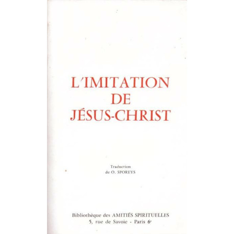 L'imitation de Jésus-Christ