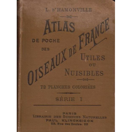 Atlas de poche des oiseaux de France Belgique et Suisse
