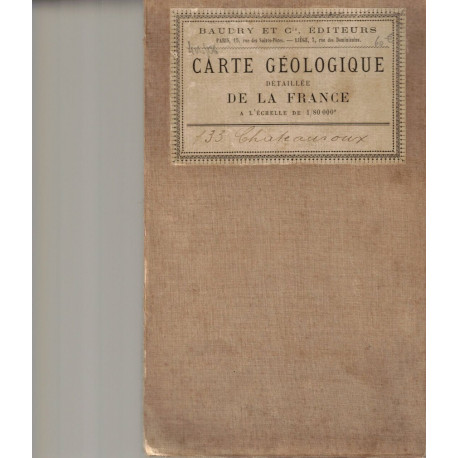 Carte geologiquedetaillee de la France 1/80 000e