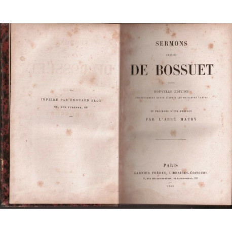 Sermons choisis preface mar l'abbé Maury