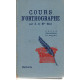 COURS D'ORTHOGRAPHE