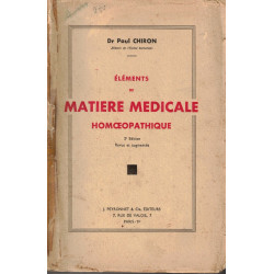 Eléments de matière médicale homoeopathique
