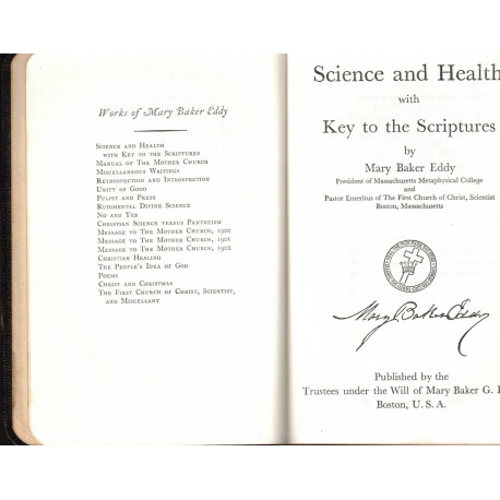 Science and Health with Key to the Scriptures