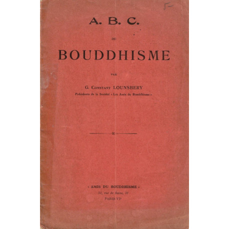 A. B. C. du Bouddhisme