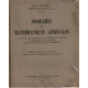 Problèmes de mathématiques générales