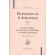 Dictionnaire de la demeurance