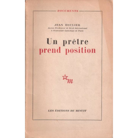Un prêtre prends position