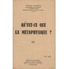 Qu'est-ce que la métaphysique