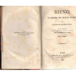 Rienzi le dernier des tribuns de Rome