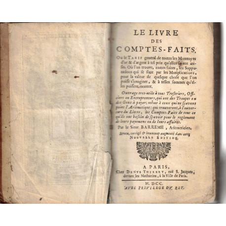 Le livre des comptes-faits ou le tarif général de toutes les...