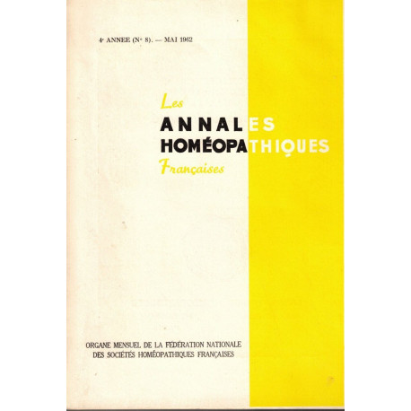 Les Annales Homéopathiques Françaises
