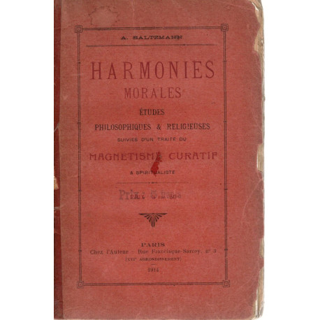 Harmonies morales : études philosophiques et religieuses suivies...