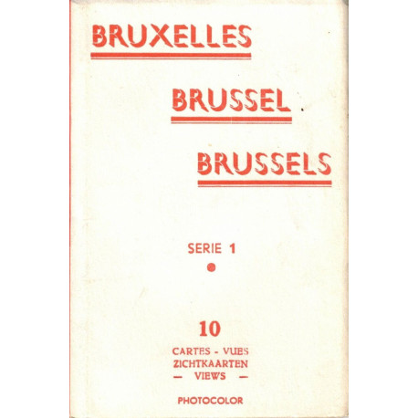 Bruxelles Brussel Brussels serie 1- 10vues