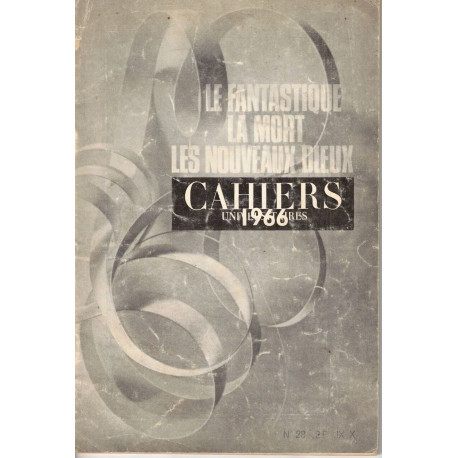 Cahiers Universitaires Le fantastique la mort les nouveaux dieux
