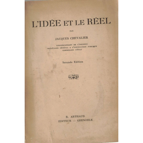 L'idée et le réel