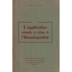 L'application rationnelle et critique de l'Homéopathie