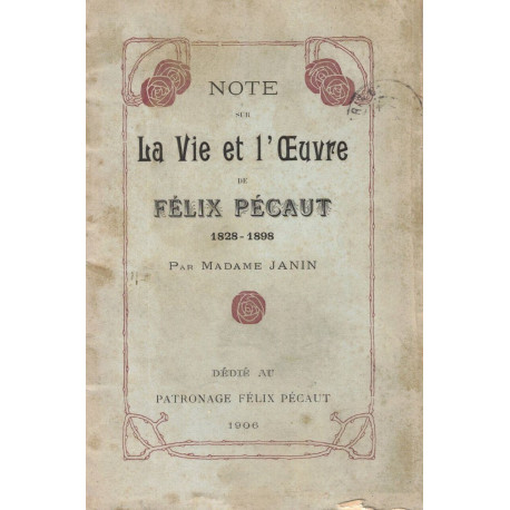 Note sur la Vie et l'Œuvre de Félix Pécaut