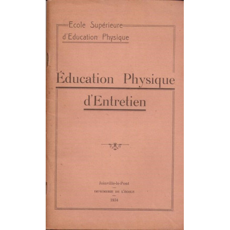 Education Physique d'entretien
