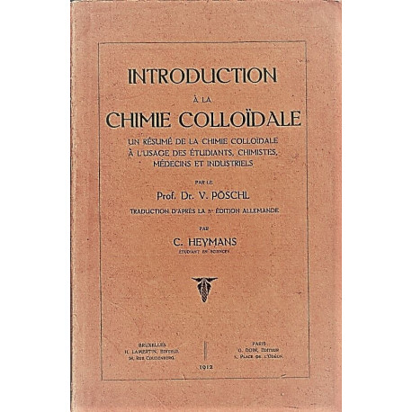 Introduction à la chimie colloïdale