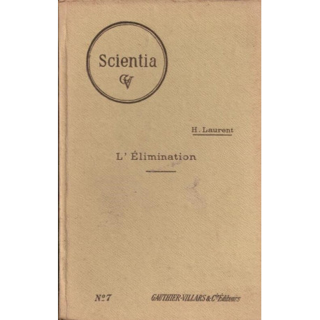 L'élimination