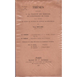 L'hydrodynamique et la théorie cinétique des gaz.- Propositions...