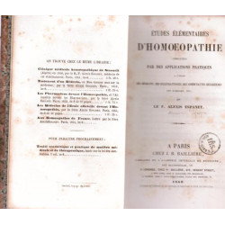 Études élémentaires d'homoeopathie complétées par des applications...