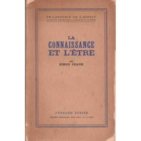 La connaissance de l'être