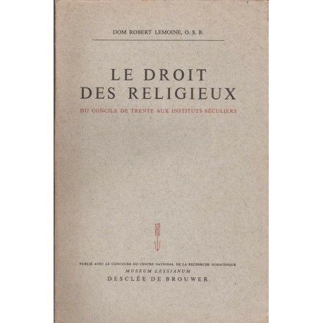 Le droit des religieux