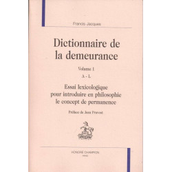 Dictionnaire de la demeurance