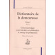 Dictionnaire de la demeurance