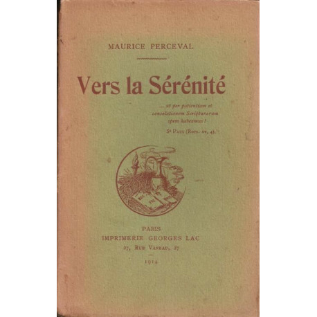 Vers la sérénité