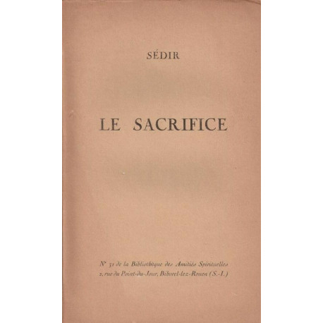 Le sacrifice