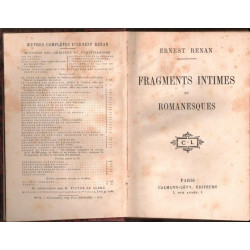 Fragments intimes et romanesques