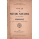 Tables des positions planétaires avec notions sommaires de...