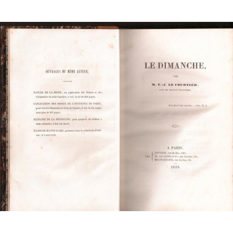 Le dimanche