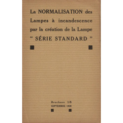 La normalisation des lampes a incandescence