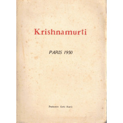 Krishnamurti Paris 1950