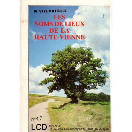 Les noms de lieux de la Haute-Vienne