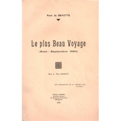 Le plus beau voyage (Août - Septembre 1934)