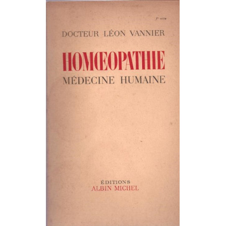 Homéopathie médecine humaine