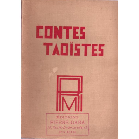 Contes taoistes ( dédicacé )