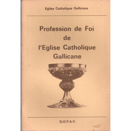 Profession de foi de l'Eglise Catholique Gallicane