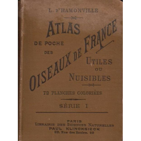 Atlas de poche des oiseaux de France Belgique et Suisse